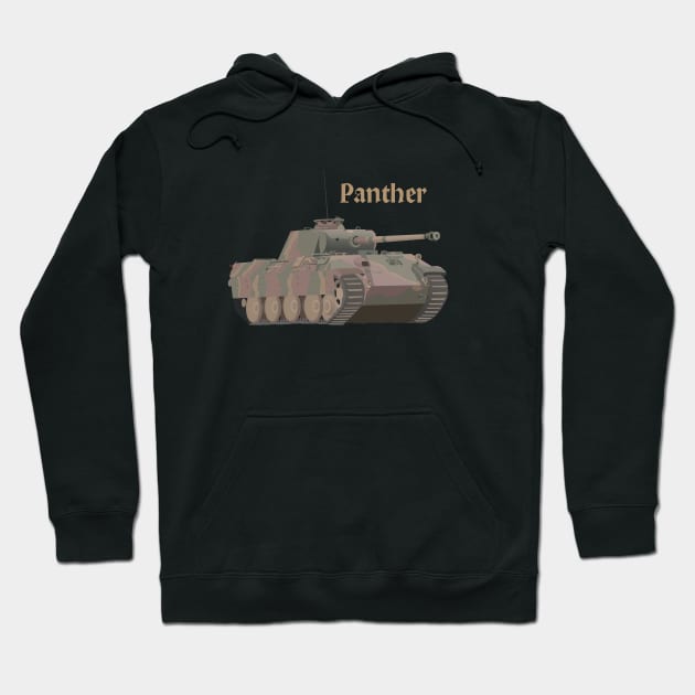 Panther German WW2 Battle Tank Hoodie by NorseTech
